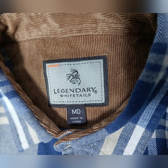 Legendary WhiteTails plaid,flannel long-sleeved button down shirt .Men's M - Picture 4 of 10